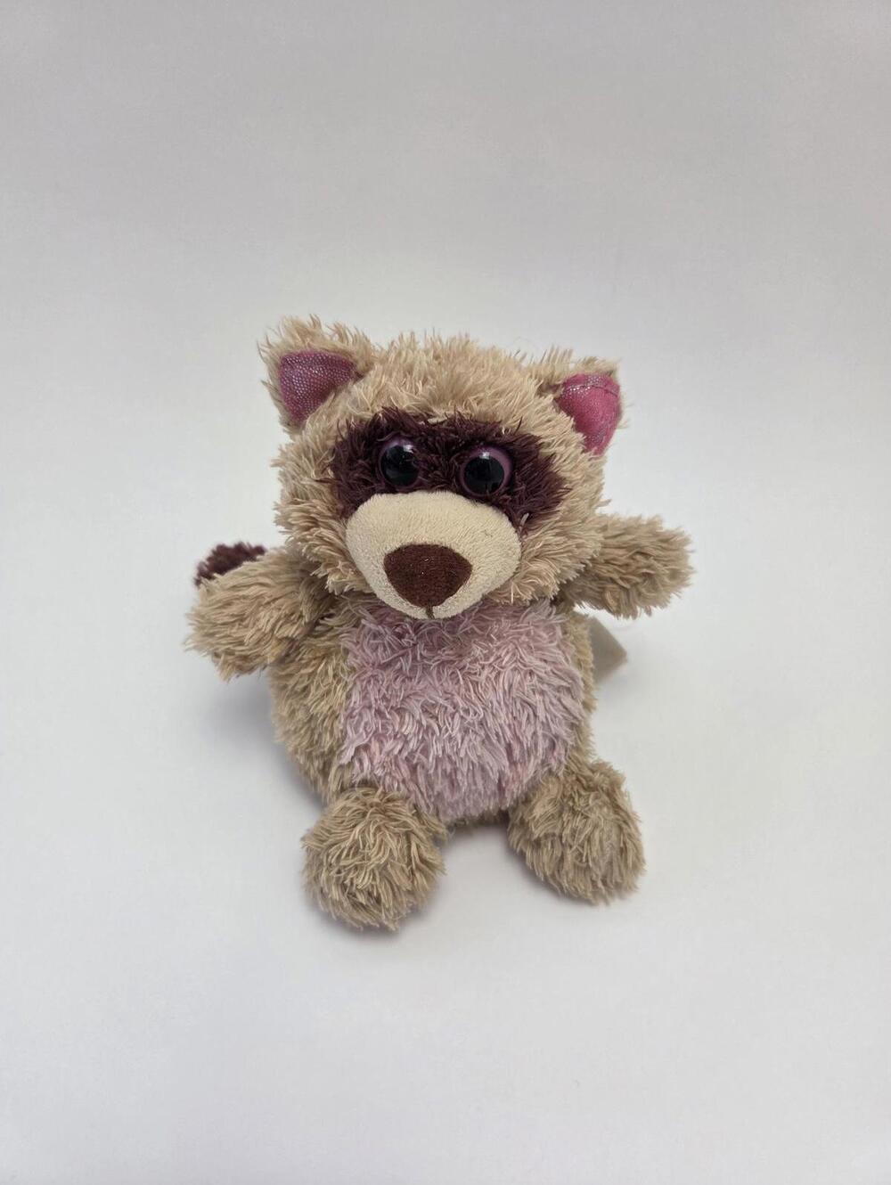 Russ Yummy Luvvies “Cupcake Charlie” the Pink and Beige Racoon (4 inch)